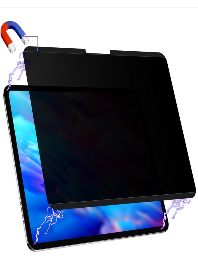 Peslv Magnetic Privacy Screen Protector for iPad Pro 13 Inch M4/M5 [2025/2024 8th/7th Gen], Removable Anti Blue Light Glare Spy Private Filter, High Sensitive Bubble-Free Black Security Screen - Image 1